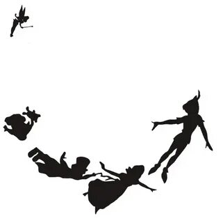 Silhouette Tinkerbell Peter pan silhouette, Disney silhouett