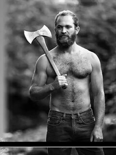 Kuma Ha Shitekudasai Bearded tattooed men, Lumberjack men, A