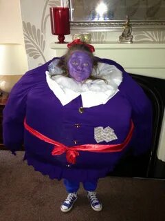 World book day costume violet beauregarde winning costume #h
