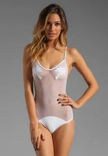 2015 sexy bodysuit mesh sheer one piece swimsuit with coconu