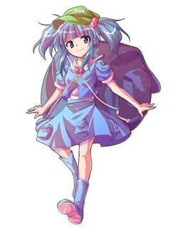 Safebooru - 1girl blue eyes blue hair boots dairi hat kawash