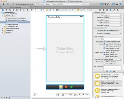 Using Xcode 5 Storyboards to Build Dynamic TableViews with P