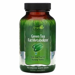 Irwin Naturals, Зеленый Чай, Метаболайзер Жиров 75 жидких ге