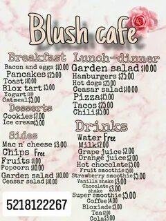 Blush Cafe menu not mine Bloxburg decal codes, Coding quotes