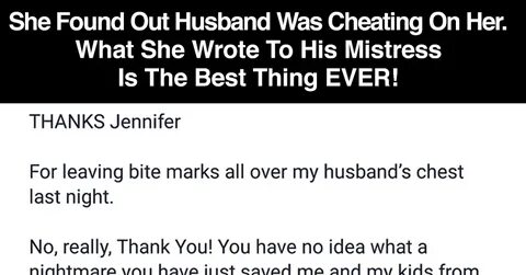 Her Husband Is Cheating On Her, She Decides To Send A Totall