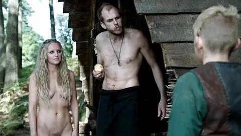 Maude Hirst Nude Pussy & Tits Scene From 'Vikings' Series - 