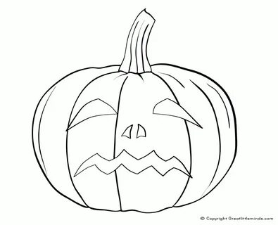 Blank Pumpkin Coloring Pages - Coloring Home