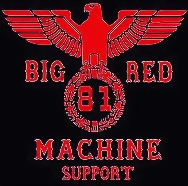 May be an image of text that says 'BIG RED 81 MACHINE SUPPORT'. 