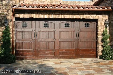 Tuscan Old World Wood Garage Doors - Ziegler Doors, Inc.