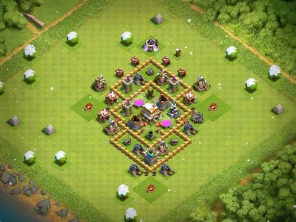 Clash of Clans Bases farm for Town hall 5 - ClashTrack.com