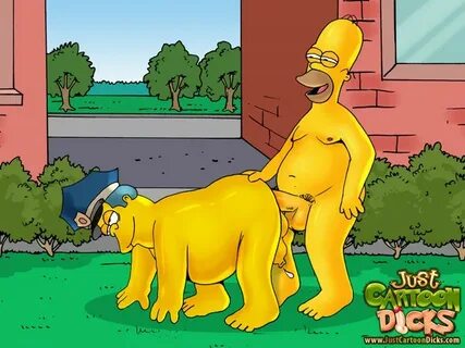 Homer Simpson and his uniformed gay lovers Hot Gay Comics