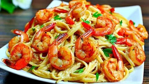 Cajun Shrimp Alfredo Pasta Recipe - Easy Delicious Shrimp Al