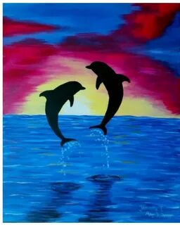 Dolphin Painting For Beginners - bmp-titmouse