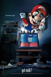 VideoGameArt&Tidbits on Twitter: "Super Mario "Got Milk?" ad
