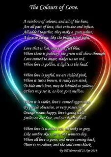 The Colours Of Love - Poems about Love! Love poems for husba