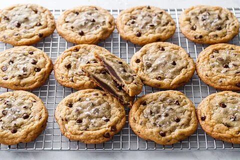 Ganache-Stuffed Chocolate Chip Cookies Love and Olive Oil