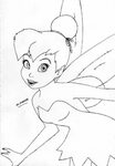 30+ Outline Tinkerbell Tattoos