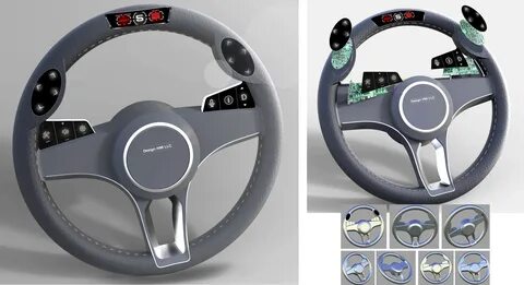 Design HMI Seamless Steering Wheel Design