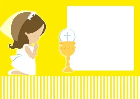 Girl`s First Communion: Free Printable Kit in Yellow. Oh My 