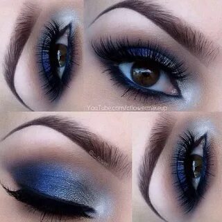 Love this make up! Prom makeup for brown eyes, Blue eye make