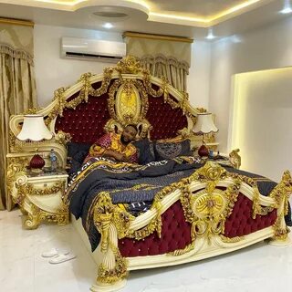 E-money shows off his golden bedroom in luxurious new home -