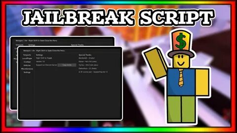 Roblox JailBreak Script/Hack Gui AutoRob, Tp, Unlimited Mone