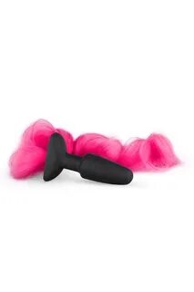 Silicone Butt Plug With Tail - Pink купить со скидкой в секс