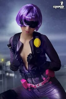 Beautiful cosplayer Stacy dresses up as Hit Girl Coed Cherry