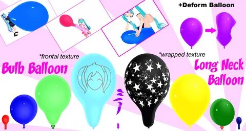 Common Balloons MMD models (inflatable) by imbapovi on Devia