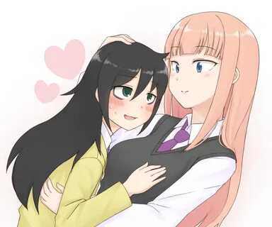 Tomoko headpats Watamote - Imgur