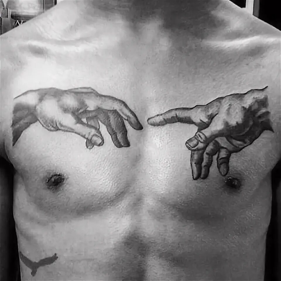 60 The Creation Of Adam Tattoo Designs For Men - Michelangel