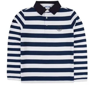 Jacadi - Blue Stripe Rugby Shirt - Melijoe