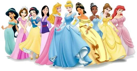 Disney Princesses Clipart Disney princess list, Official dis
