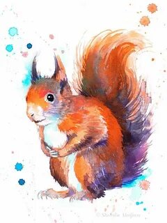 /squirrel+painting