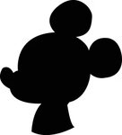 Mickey Mouse Minnie Mouse Pluto Silhouette The Walt Disney C