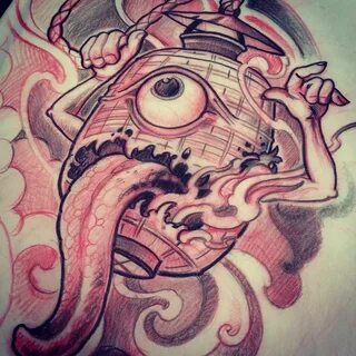 Image result for chochin obake yokai Tattoo japanese style, 