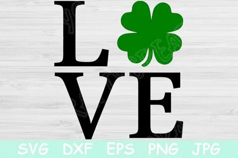 Lucky Clover SVG Print printable vector clip art St Patrick'