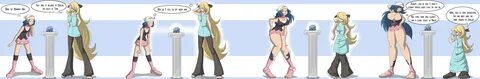 Dawn and Cynthia_Age Swap by TFSubmissions on DeviantArt