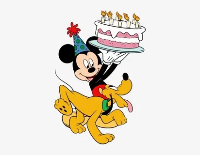 Disney Birthdays And Parties Clip Art - Mickey Mouse Holding