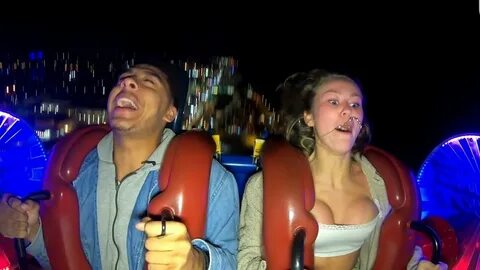 Roller Coaster Nip slip "sexy" 18+ - YouTube