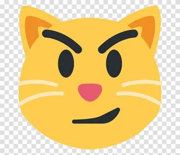 Cat With Wry Smile Emoji Clipart Smirk Cat Emoji Discord, Pi