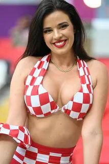 IVANA KNOLL at Croatia vs Belgium Game at 2022 World Cup in Qatar 12/01/202...