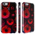 Speck CandyShell Inked iPhone 6/6s Case, Moody Bloom/Acai Pu