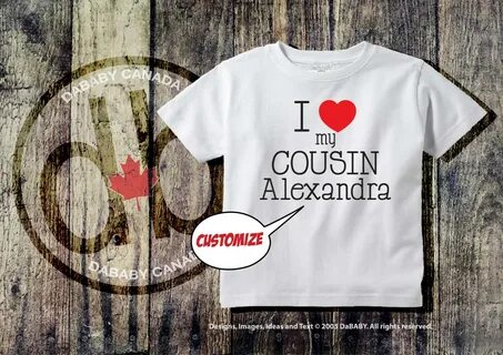 Custom I Love My Cousin T-shirt - Personalized Cousin Tees - Personalized C...