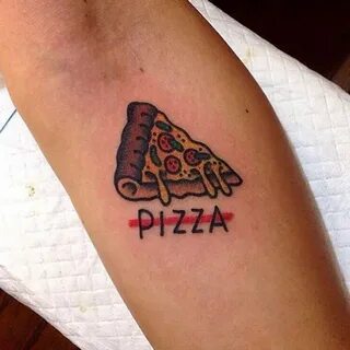 Little slice by @marumarumarutattoo Tag us in your pizza tat