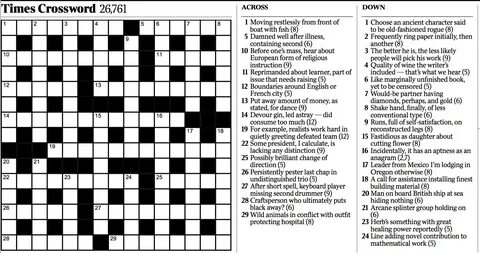 Variety: Cryptic Crossword - The New York Times
