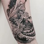 90+ Remarkable Wave Tattoo Designs - The Best Depiction of t
