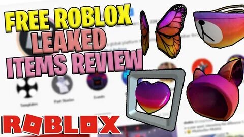 New Free Roblox Leaked Item Review!! - YouTube