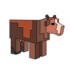 Розмальовка Майнкрафт (Minecraft) Cow ♥ Онлайн і Надрукувати
