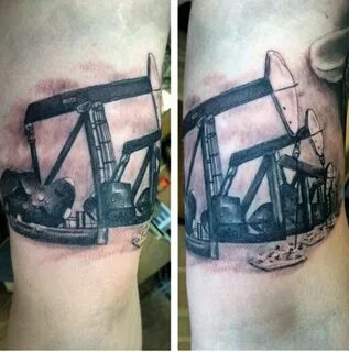 40 Oilfield Tattoos For Men - Oil Worker Ink Design Ideas Ta